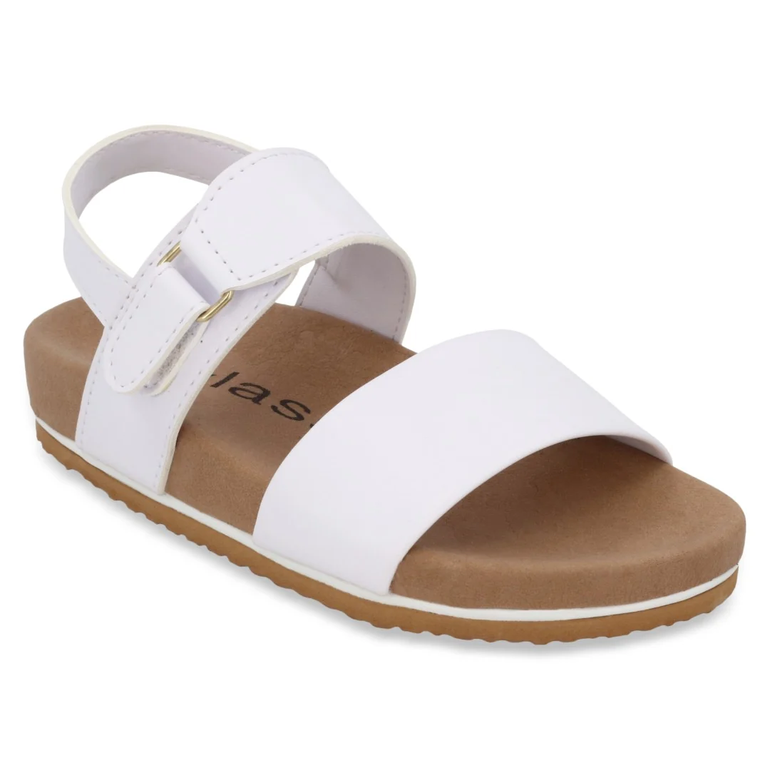 DÚO 684 SANDALIA CASUAL BLANCO Y ORO CON ADORNO - Image 3