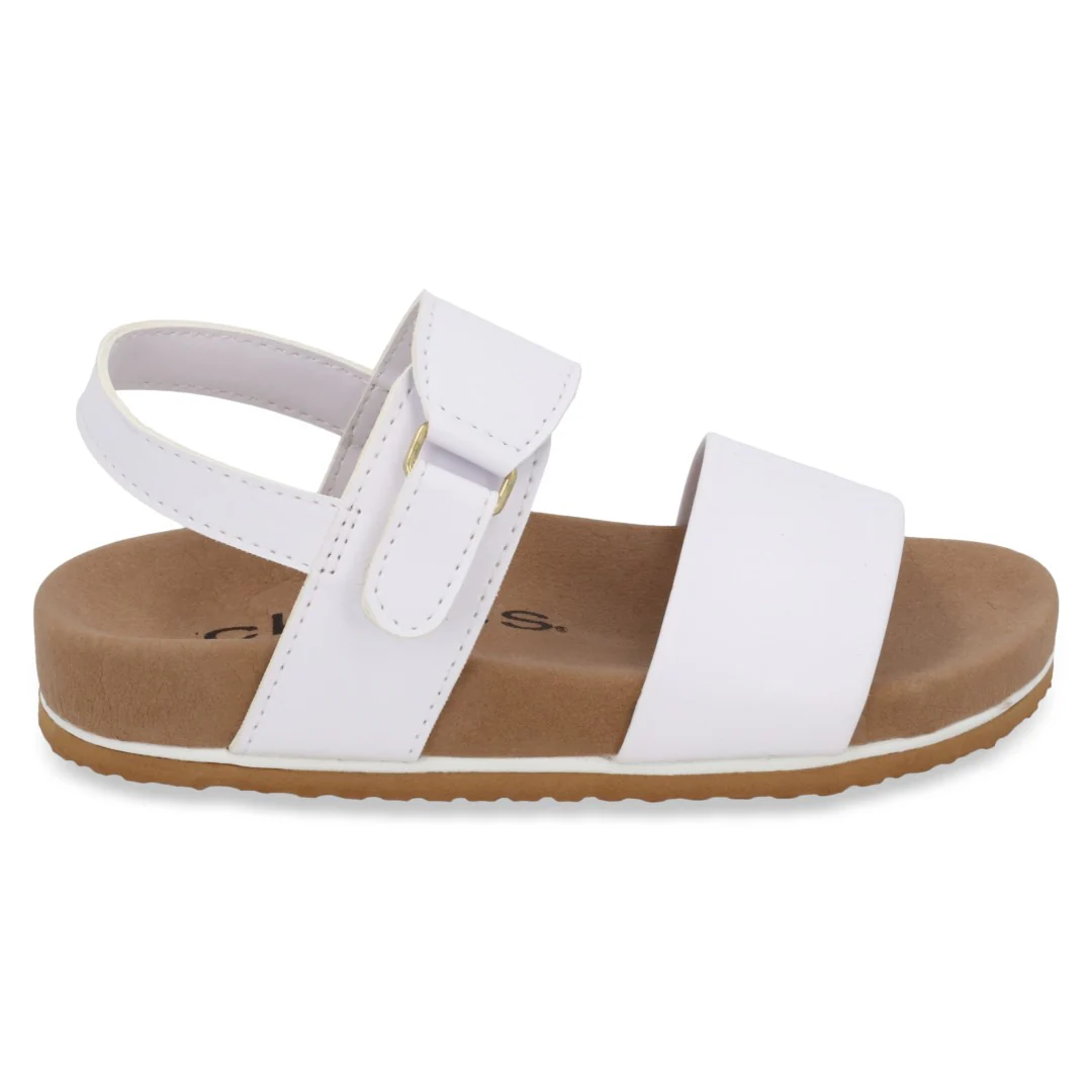 DÚO 684 SANDALIA CASUAL BLANCO Y ORO CON ADORNO - Image 4