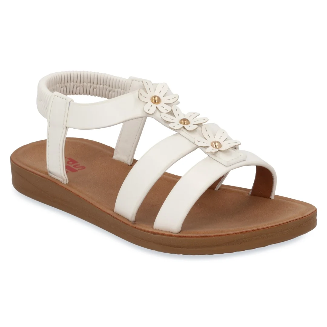 DÚO 685 SANDALIA CASUAL BLANCO Y LILA CON ADORNO - Image 6