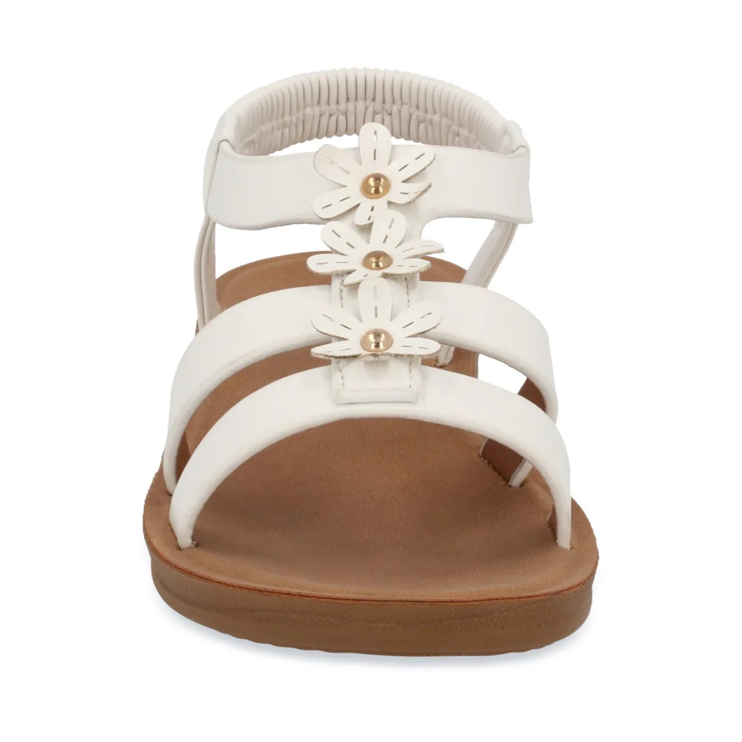 DÚO 685 SANDALIA CASUAL BLANCO Y LILA CON ADORNO - Image 9