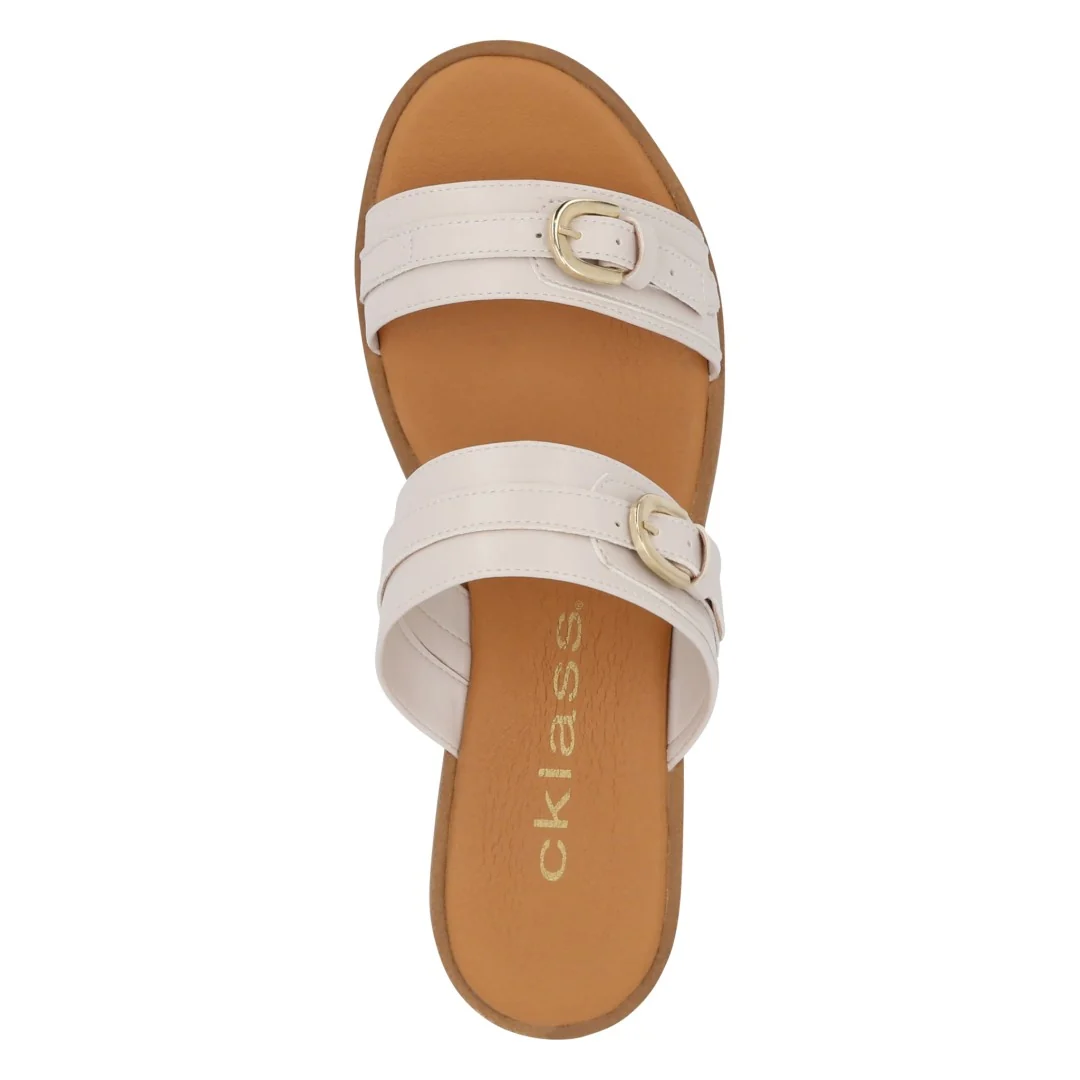 DÚO 740 SANDALIA PISO BEIGE Y HUESO CON HEBILLAS 67133 - Image 12