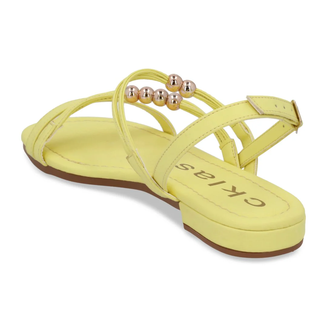 DÚO 744 SANDALIA PISO AMARILLO Y HUESO 32224 - Image 10