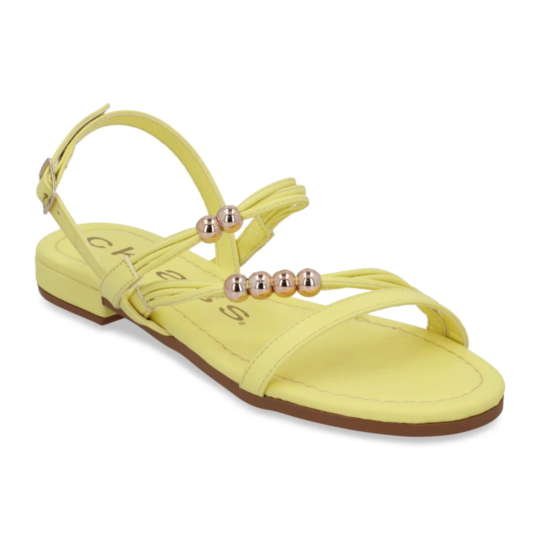 DÚO 744 SANDALIA PISO AMARILLO Y HUESO 32224 - Image 8