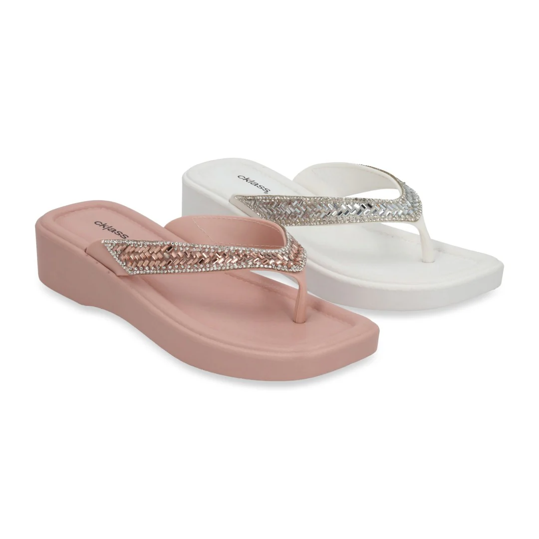 DÚO 752 SANDALIA PISO BLANCO Y ROSA HORCAPOLLO 71558