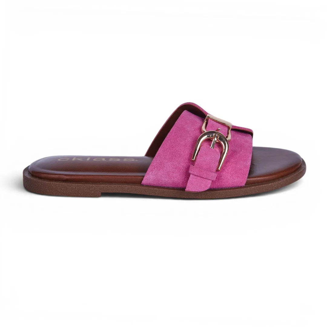 DÚO 780 SANDALIAS CON HERRAJE IVORY Y ROSA - Image 5