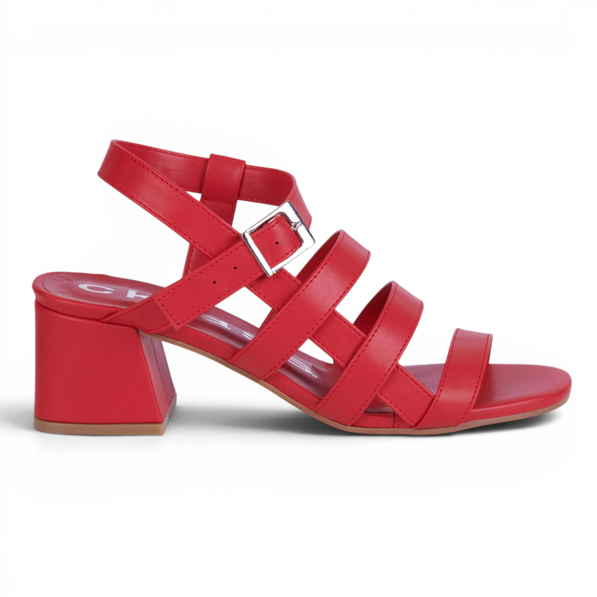 DÚO 787 SANDALIAS DE TIRAS ROJO Y BEIGE - Image 5