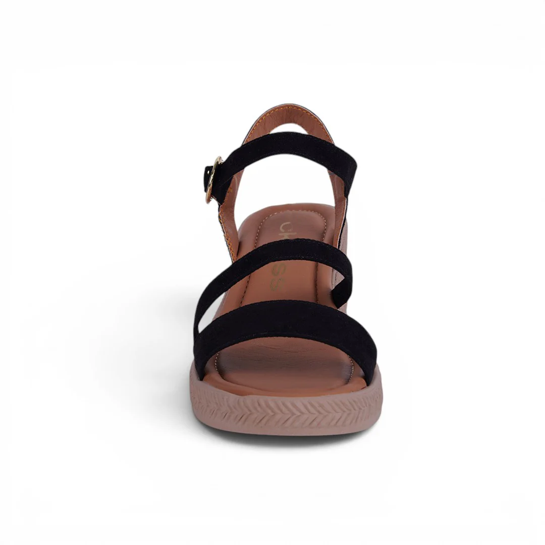 DÚO 795 SANDALIAS CON PLATAFORMA TAUPE Y NEGRO - Image 6