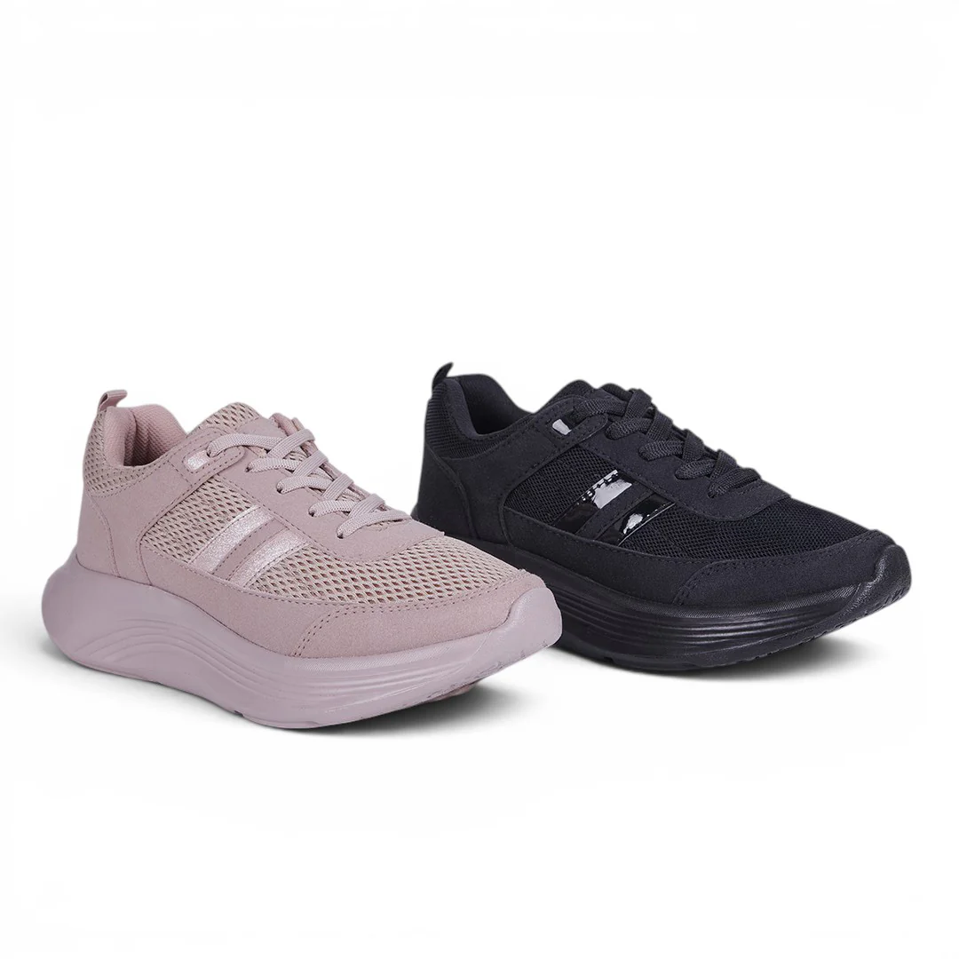 DÚO 797 TENIS DEPORTIVOS ROSA Y NEGRO