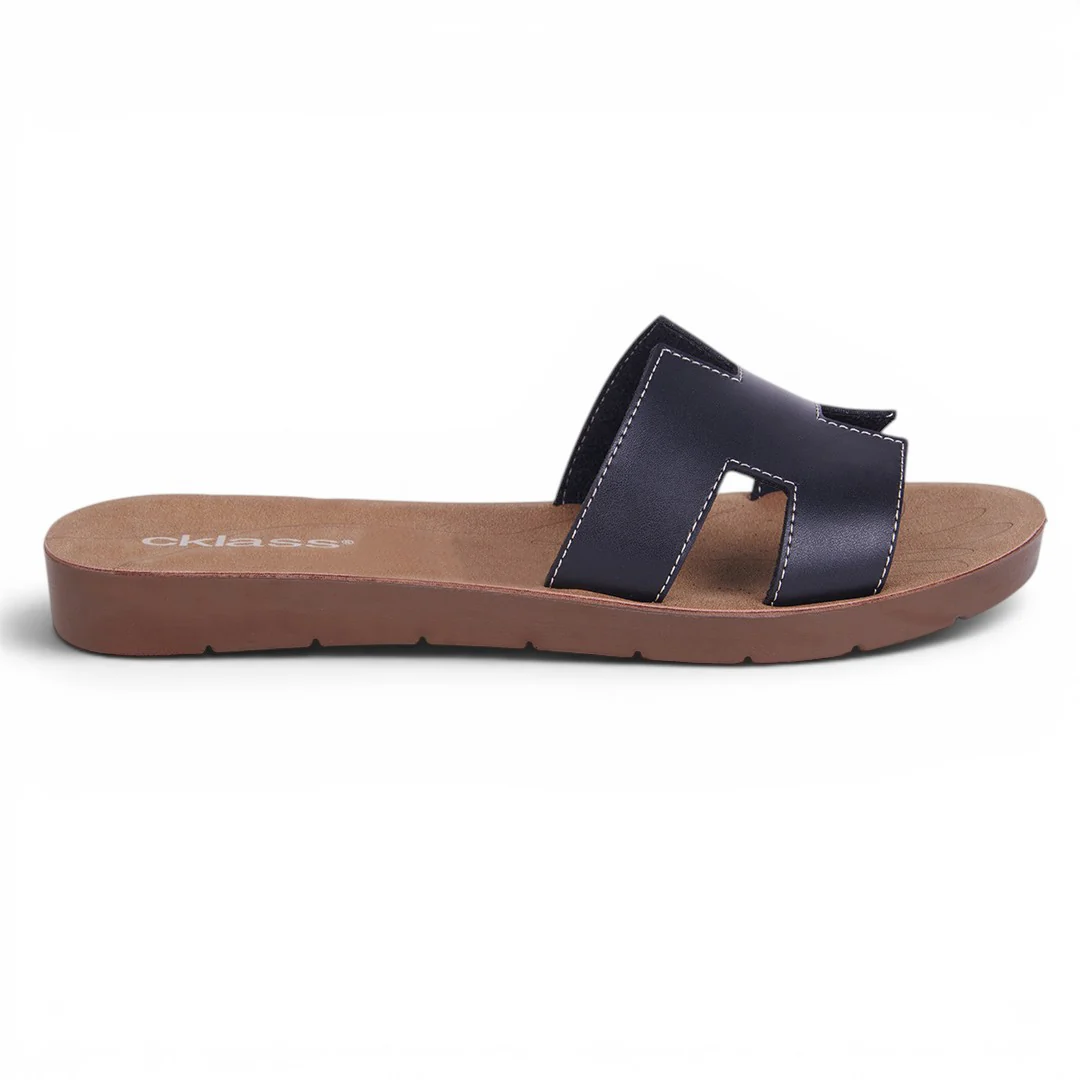 DÚO 802 SANDALIAS DE PISO NEGRO Y HUESO - Image 4