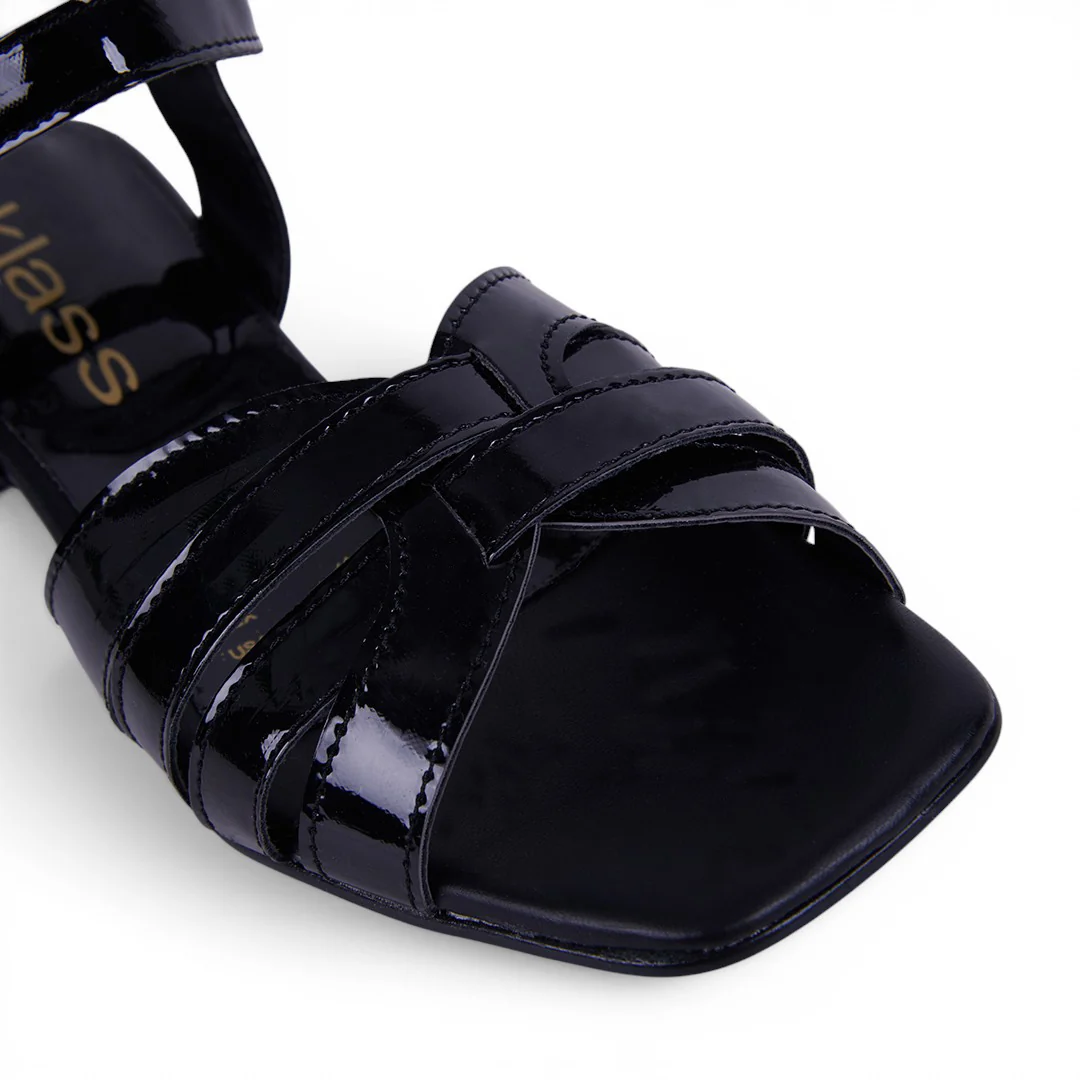 DÚO 808 SANDALIAS DE TACÓN BAJO NEGRO Y TINTO - Image 11