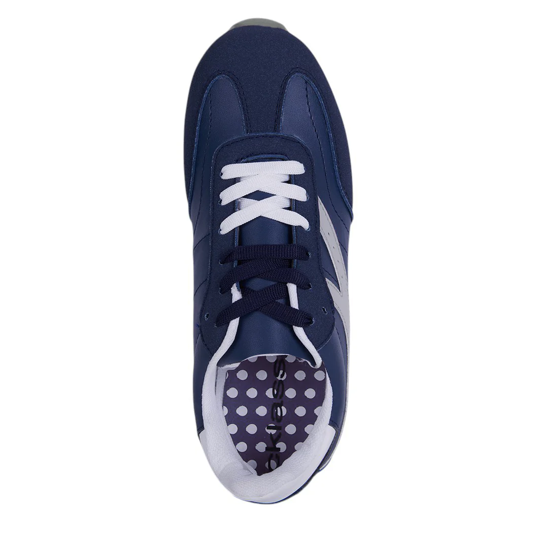 DÚO 820 TENIS BICOLOR HUESO Y MARINO - Image 9