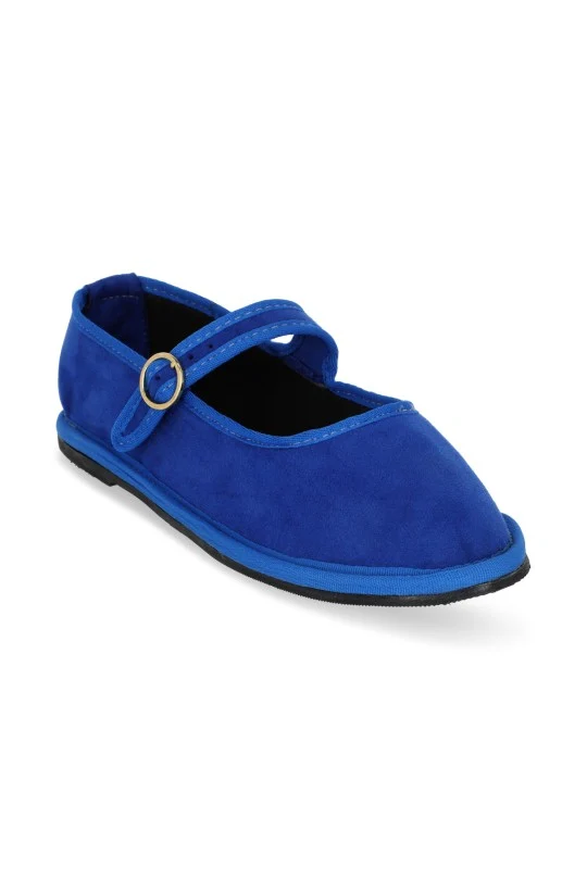 DÚO DE BALERINA DE PISO CAFÉ Y AZUL DUO537 - Image 2
