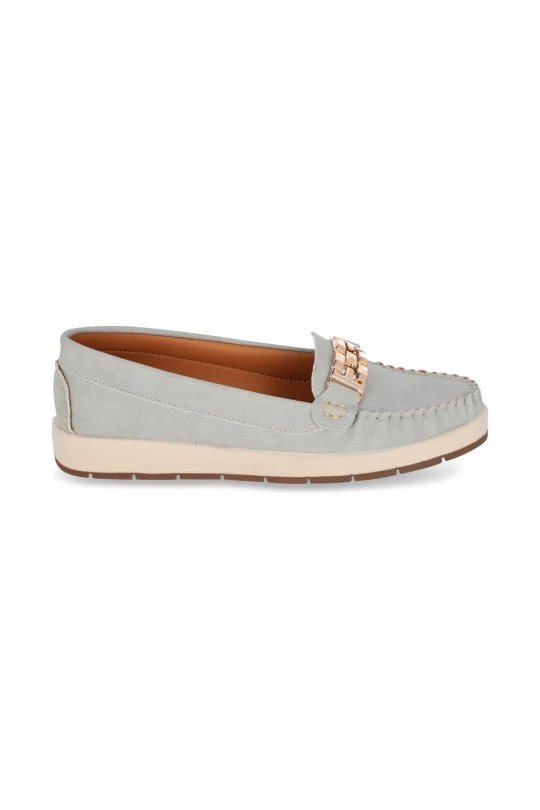 DÚO DE MOCASÍN DE PISO GRIS Y ROSA DUO 553 - Image 4