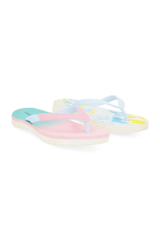 DÚO DE SANDALIA DE PISO AZUL Y MULTICOLOR DÚO 284 / 72911
