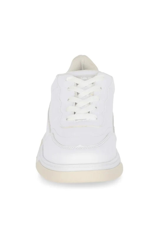 DÚO DE TENIS CASUAL BLANCO Y PLATA CON CINTAS DUO577 - Image 7