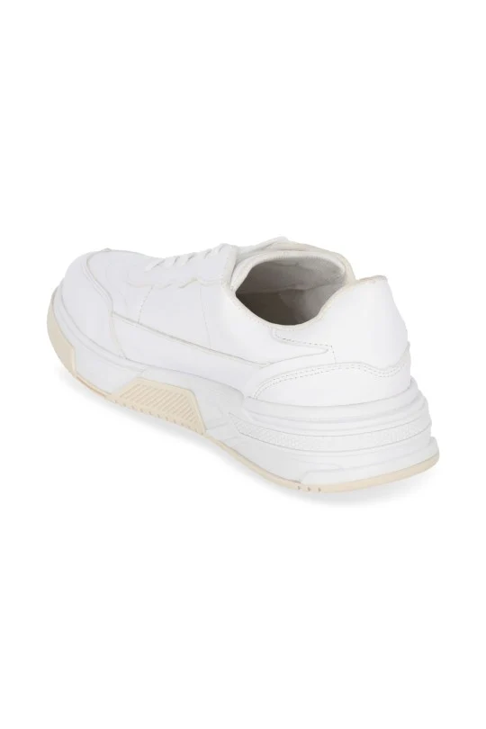 DÚO DE TENIS CASUAL BLANCO Y PLATA CON CINTAS DUO577 - Image 9