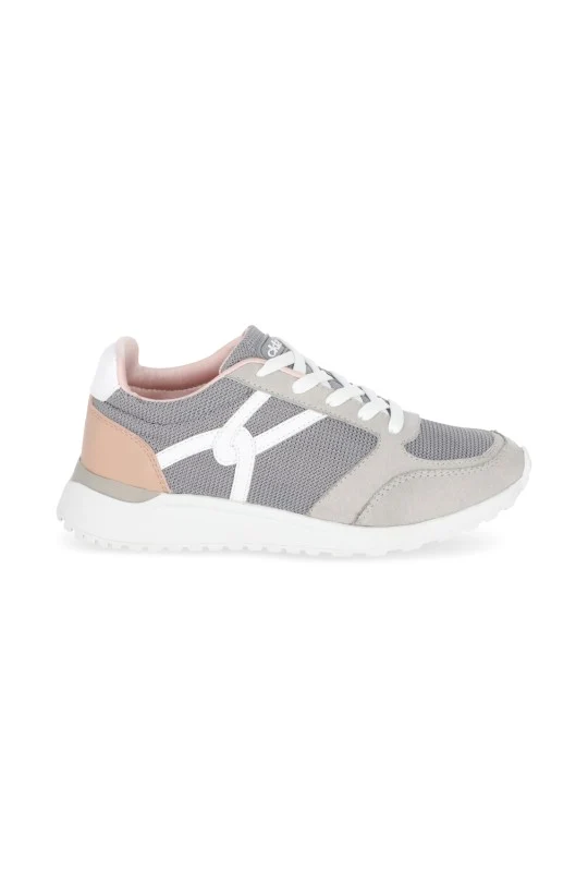 DÚO DE TENIS CASUAL GRIS Y ROSA CON CINTAS DUO576 - Image 5