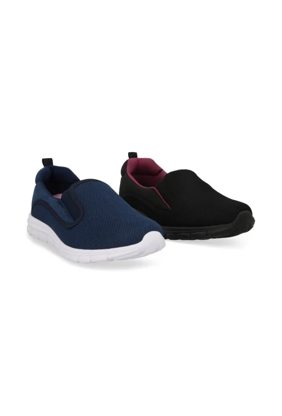 DÚO 461 DE TENIS DE PISO MARINO Y NEGRO SLIP ON 59532