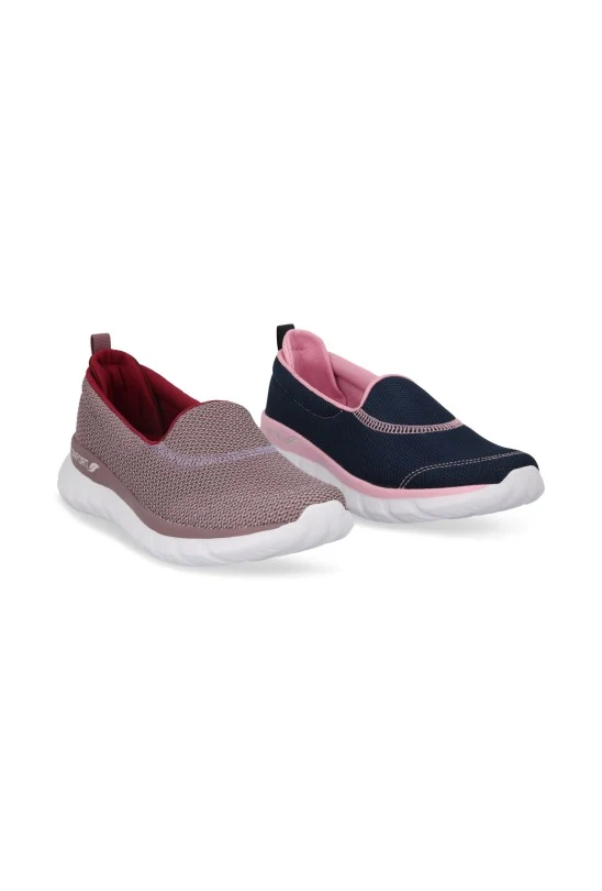 DÚO DE TENIS DE PISO MORADO Y MARINO TEXTIL 56567