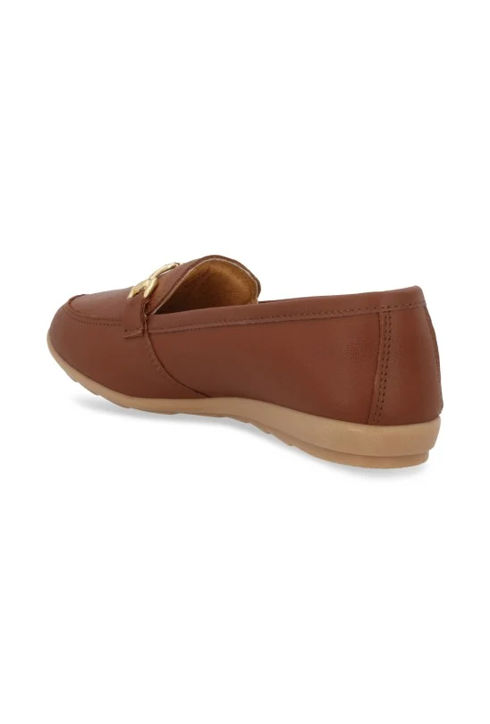 DÚO SANDALIA-ZAPATO DE PISO HUESO Y CAFÉ DE PIEL 26225 - Image 4
