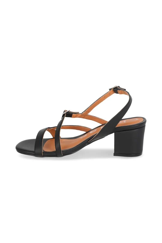 DÚO SANDALIAS DE TACÓN BEIGE Y NEGRO DUO544 - Image 4