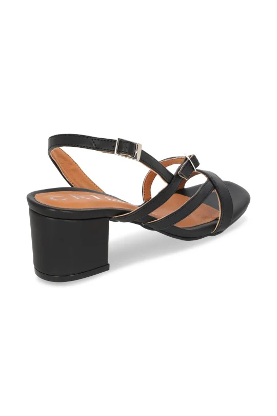 DÚO SANDALIAS DE TACÓN BEIGE Y NEGRO DUO544 - Image 6
