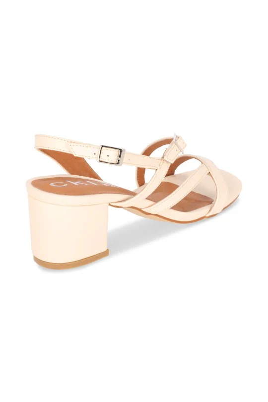 DÚO SANDALIAS DE TACÓN BEIGE Y NEGRO DUO544 - Image 7