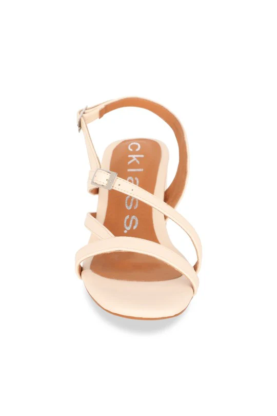 DÚO SANDALIAS DE TACÓN BEIGE Y NEGRO DUO544 - Image 8