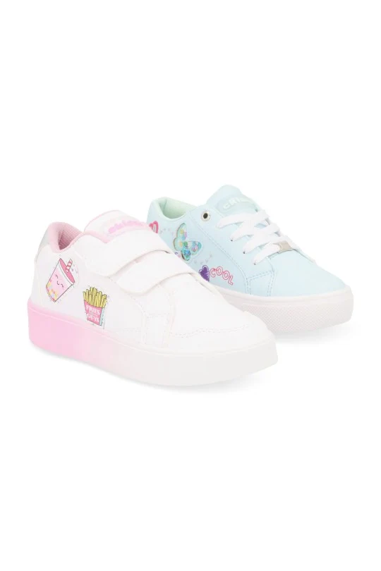 DÚO TENIS CASUAL AZUL Y BLANCO CON ADORNO DUO 357 / 28564