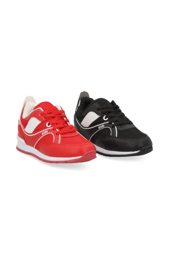 DÚO TENIS DEPORTIVO NEGRO Y ROJO DÚO 515/64158