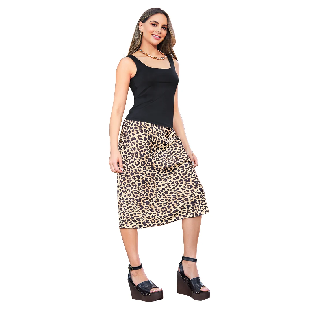 FALDA ANIMAL PRINT SATINADA DAMA 92010 - Image 2