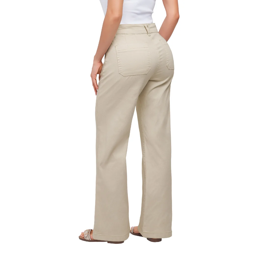 JEANS BEIGE CON BOLSAS 51271 - Image 2