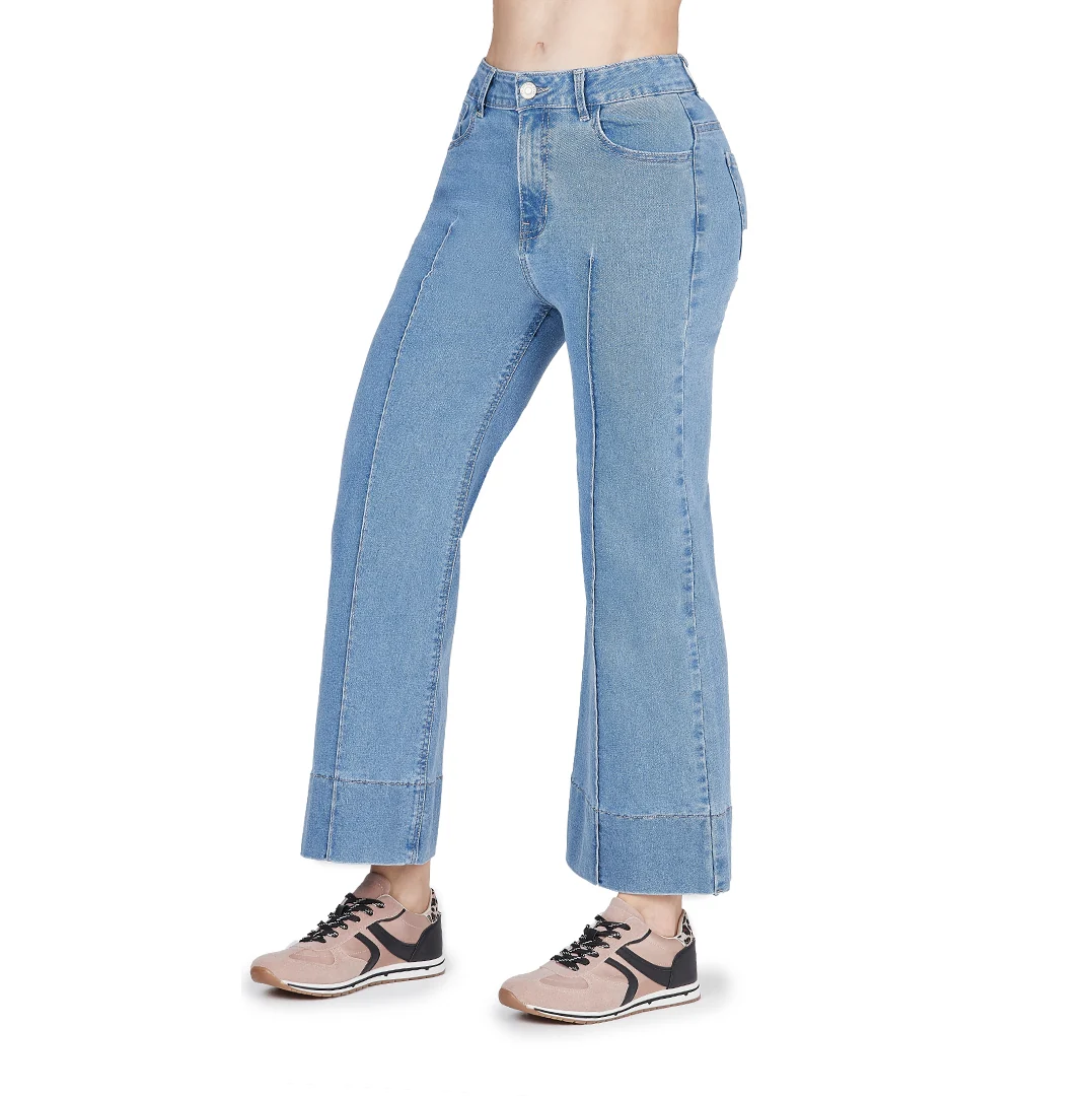 JEANS DE MEZCLILLA CON COSTURA EN CENTRO MUJER 59027