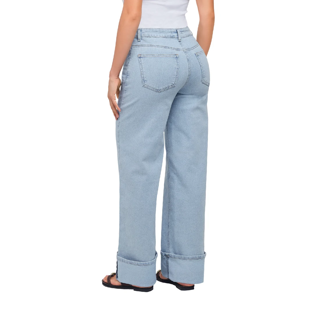 JEANS MEZCLILLA AZUL CON VALENCIANA 51089 - Image 2