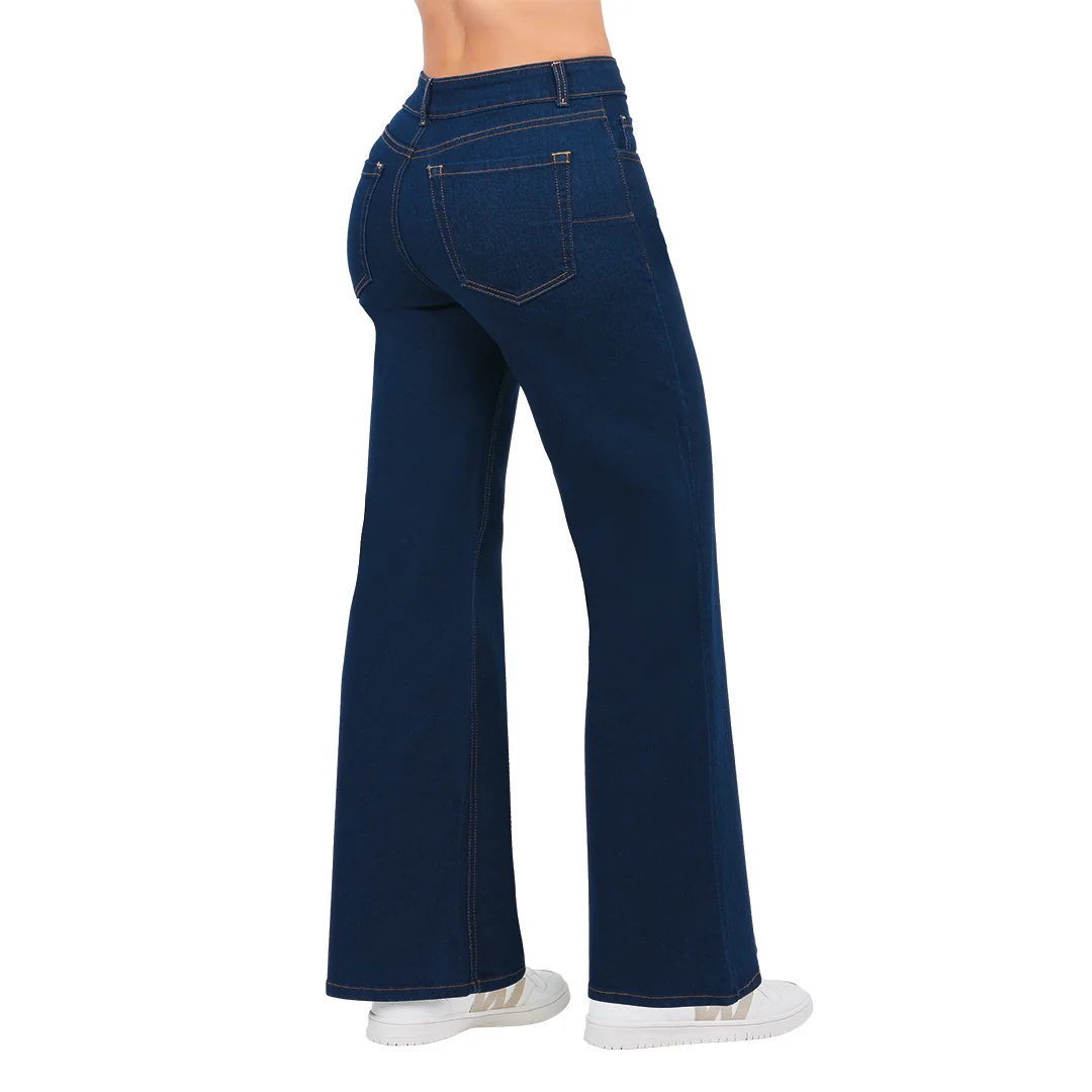 JEANS RECTO LAVADO SUAVIZADO MEZCLILLA 57032 - Image 2