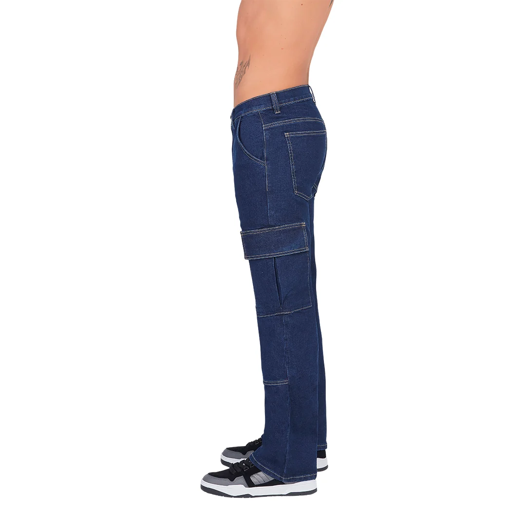 JEANS RECTOS CARGO 10084