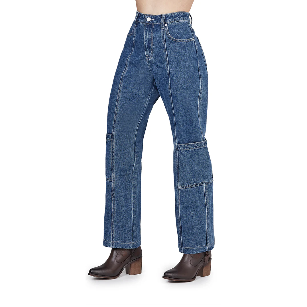 JEANS WIDE CARGO MEZCLILLA AZUL 91448