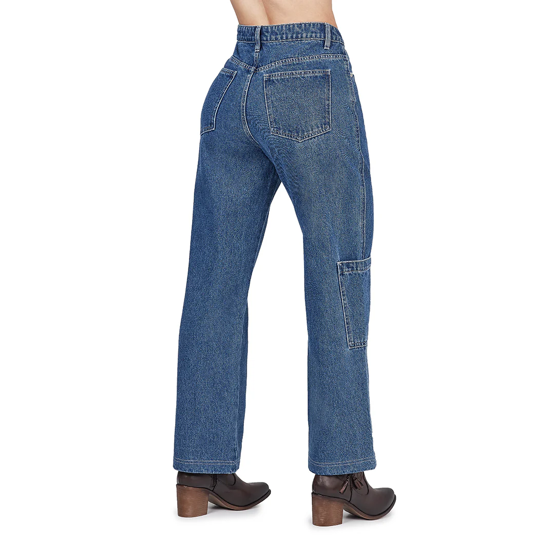 JEANS WIDE CARGO MEZCLILLA AZUL 91448 - Image 2