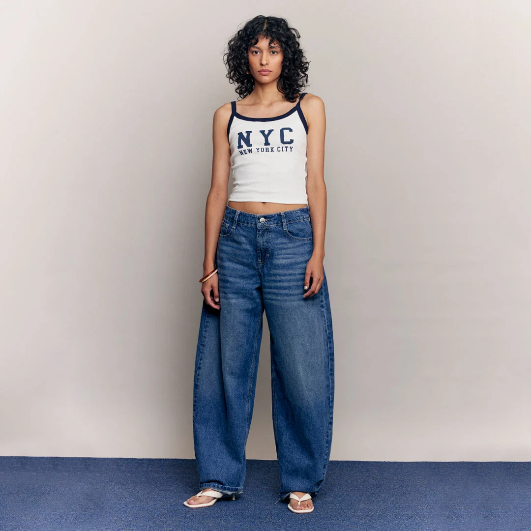 JEANS WIDE LEG TIRO ALTO MEZCLILLA 59034 - Image 3