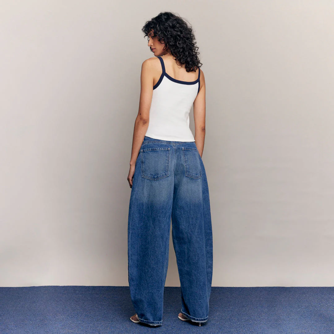 JEANS WIDE LEG TIRO ALTO MEZCLILLA 59034 - Image 4