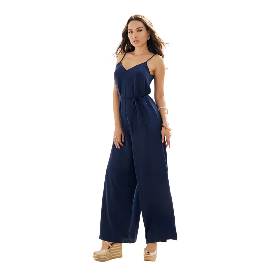JUMPSUIT LARGO TIRANTES MARINO 54166 - Image 4