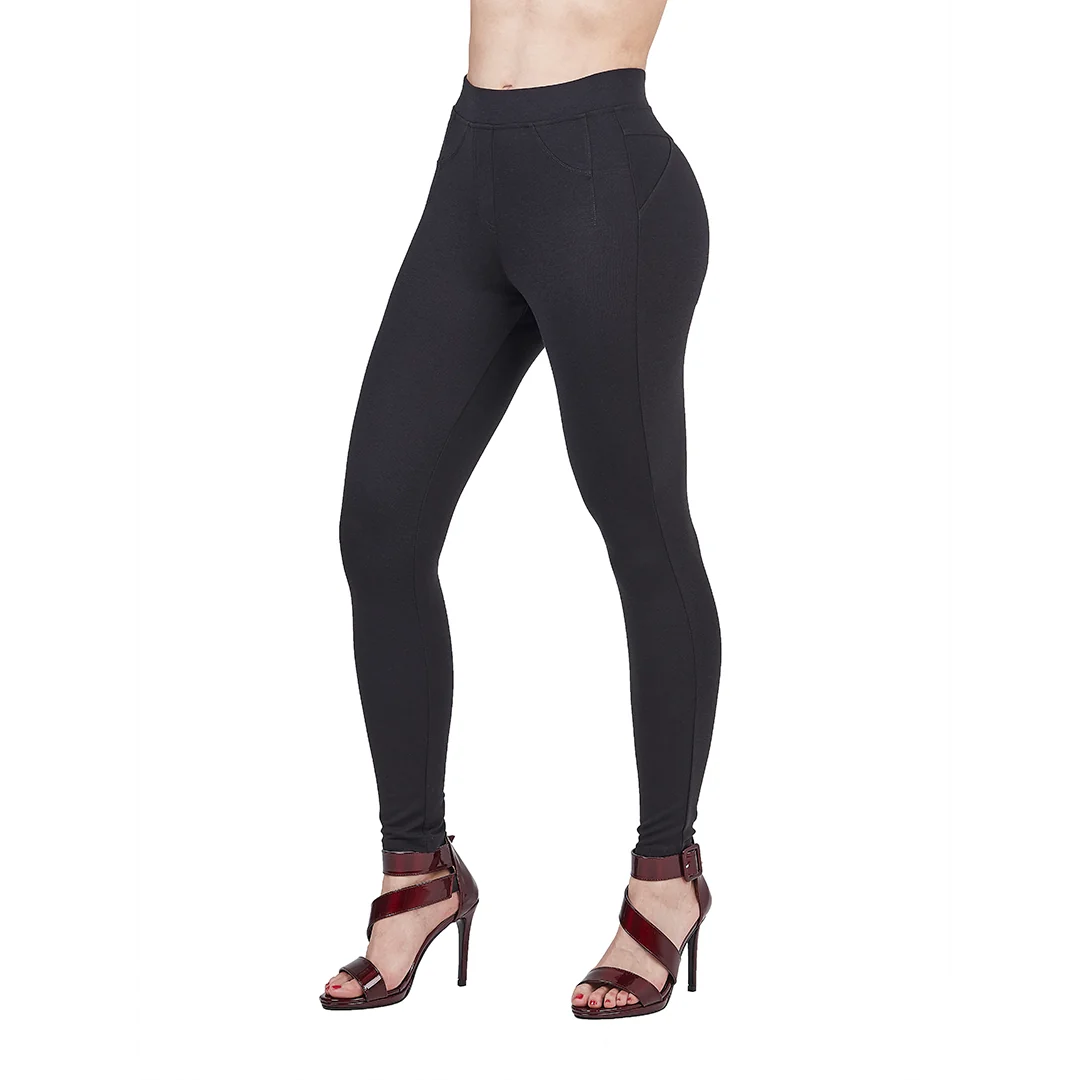LEGGINGS NEGROS CON BOLSAS DECORATIVAS 90087