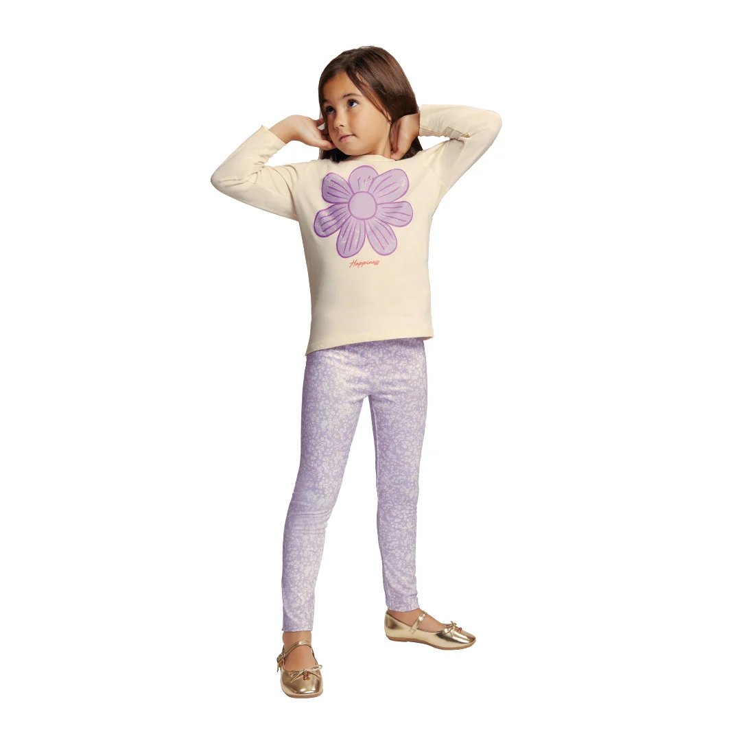LEGGINS MULTICOLOR CON ESTAMPADO FLORAL 92073