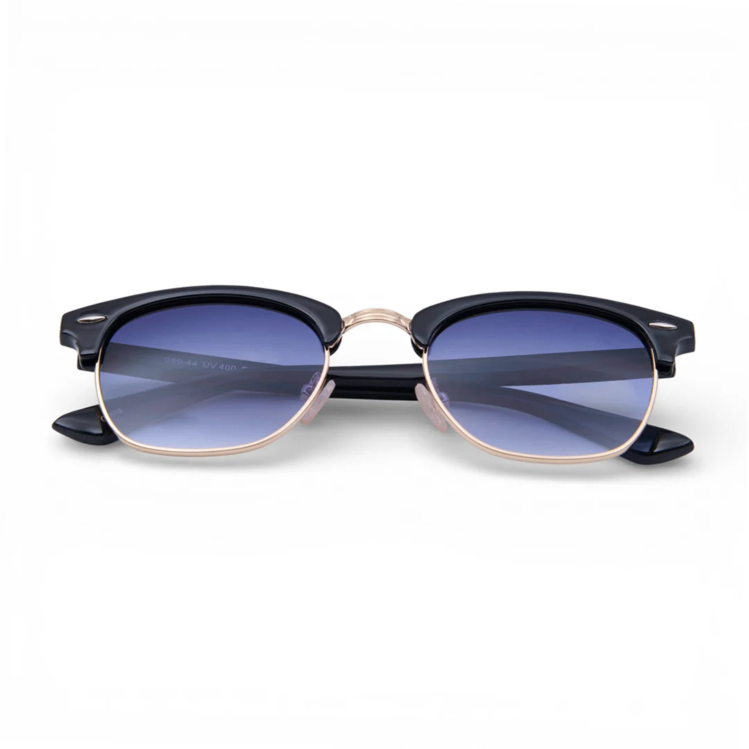 LENTES DE SOL ARMAZÓN NEGRO Y MICA AZUL 05944 - Image 6