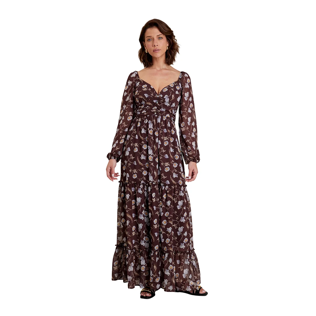 MAXIDRESS MULTICOLOR MANGA LARGA 92102