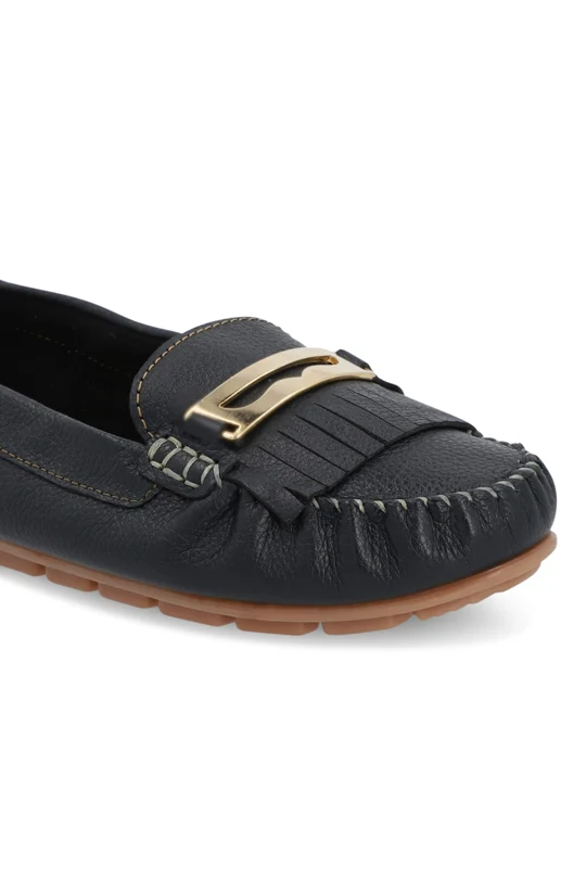 Mocasín casual de piso azul 75274 - Image 6