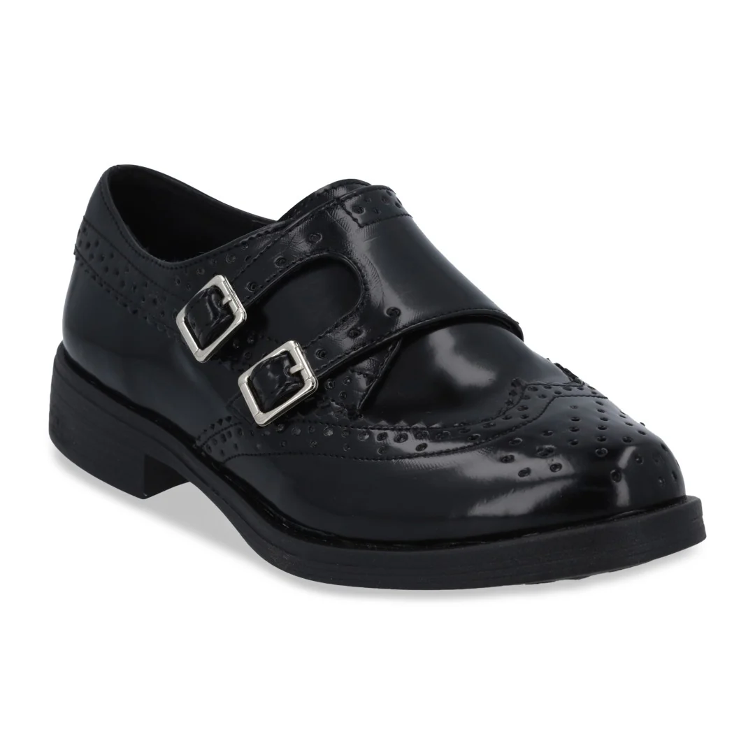 MOCASÍN CASUAL NEGRO CON HEBILLAS 47224