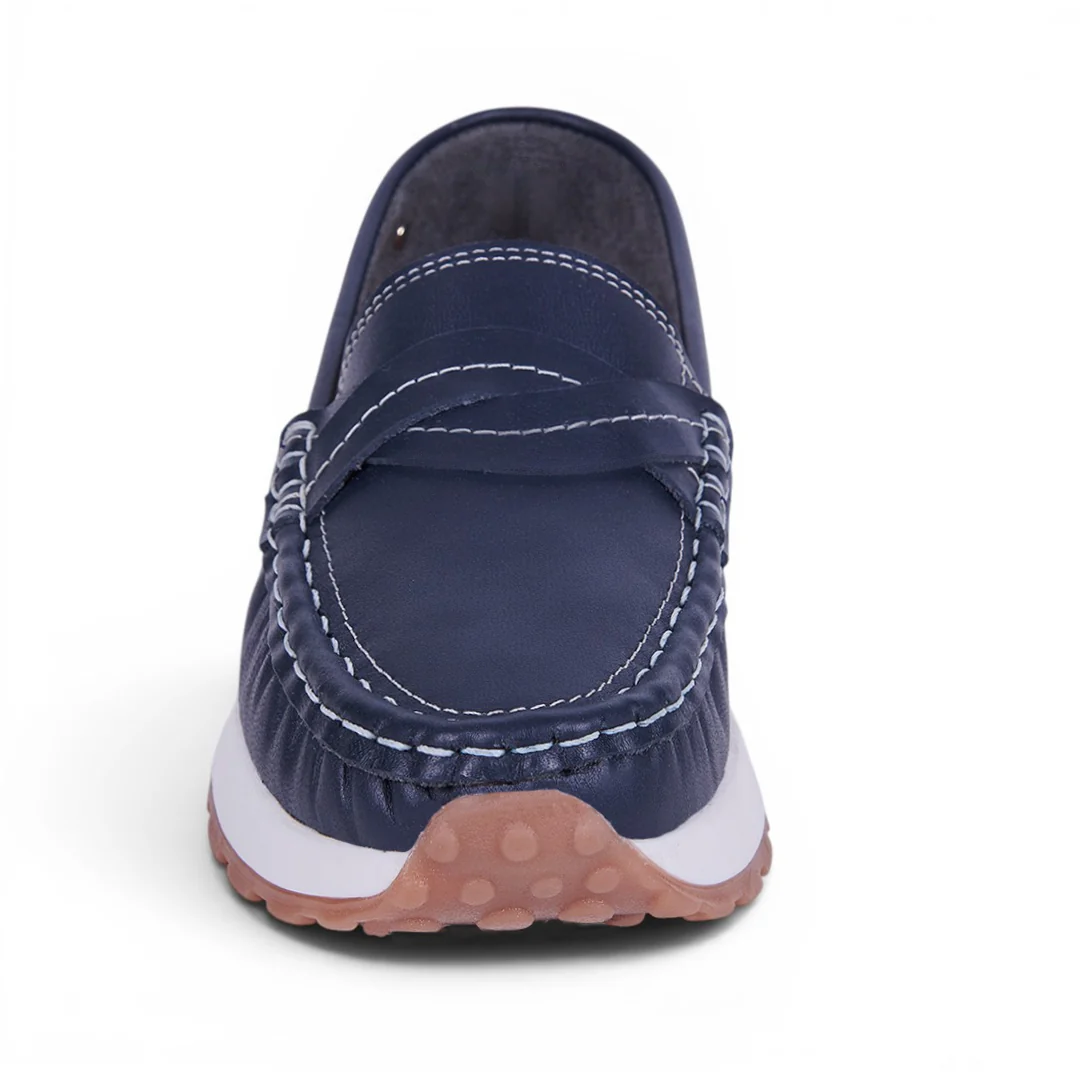 MOCASÍN DE PIEL CON SUELA MARINO 04173 - Image 3