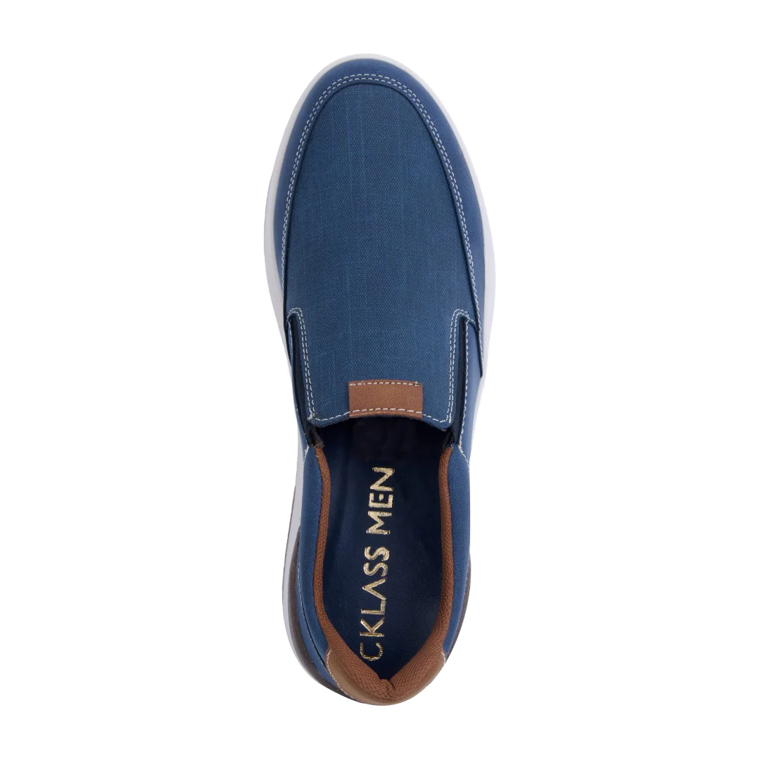MOCASÍN DE PISO AZUL SINTÉTICO 17933 - Image 2