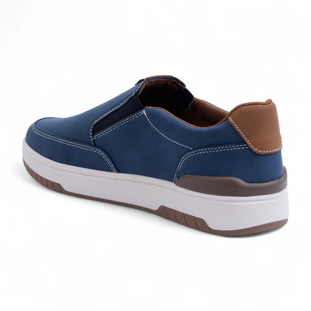 MOCASÍN DE PISO AZUL SINTÉTICO 17933 - Image 4